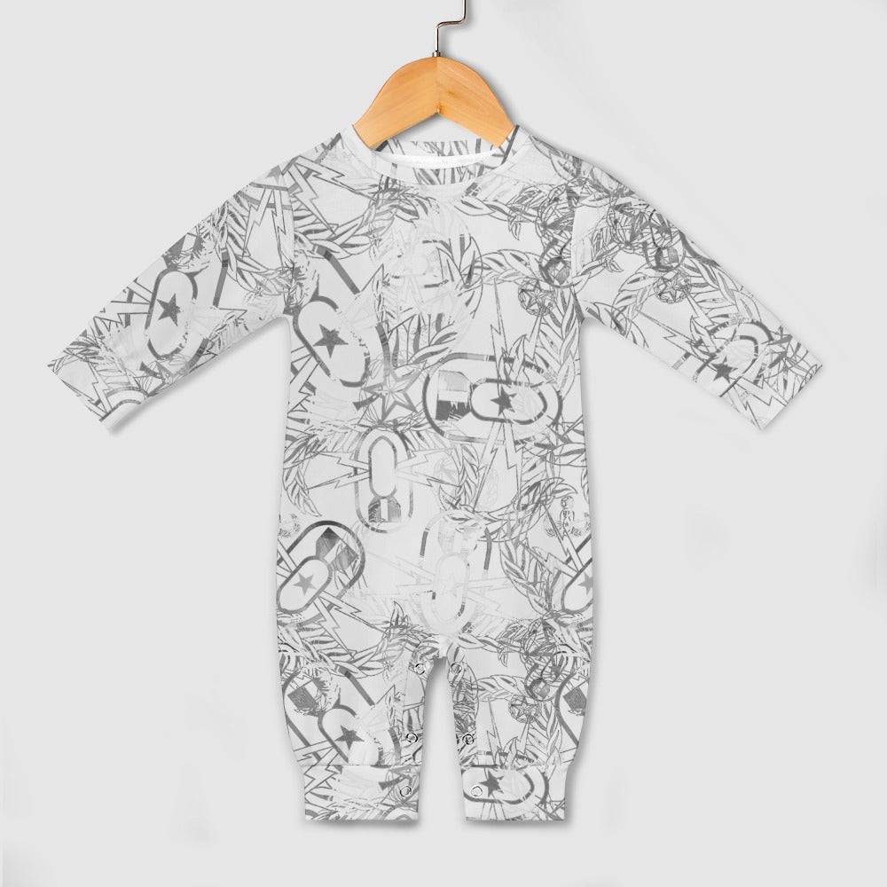 Baby Romper - "It's 5 o'clock Somewhere" (Silver)