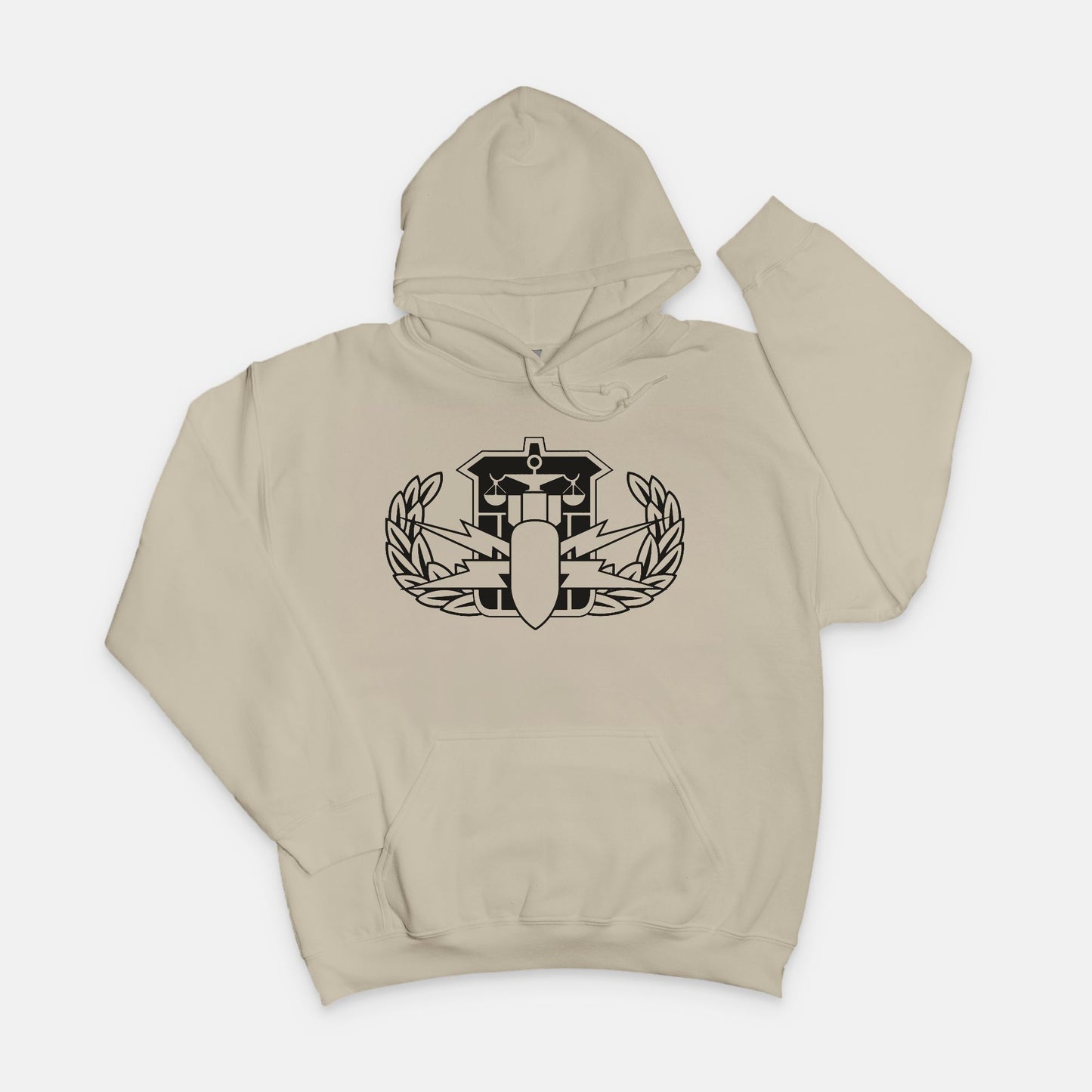 Hoodie - "HDS Badge" (Sand)