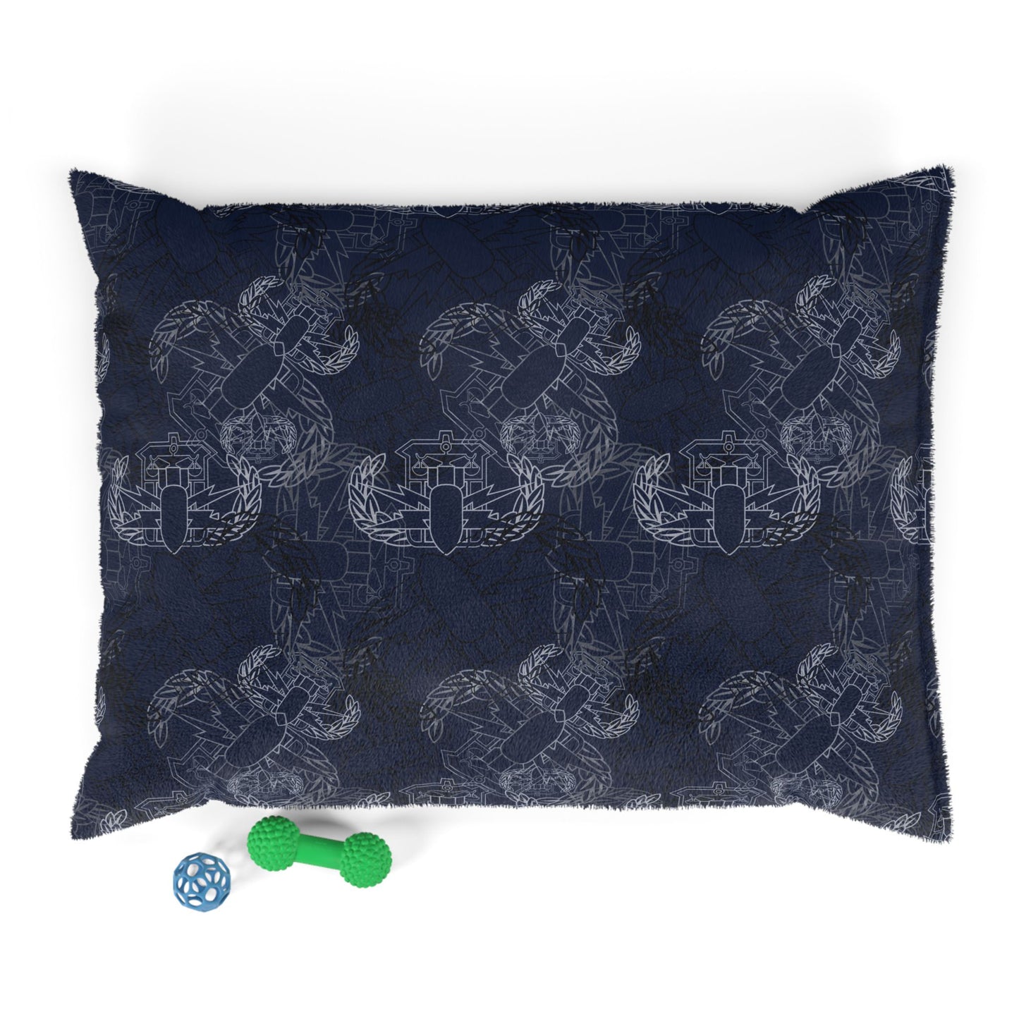 Pet Bed — "It's 5 o'clock Somewhere" PSBT (Blue on Black)