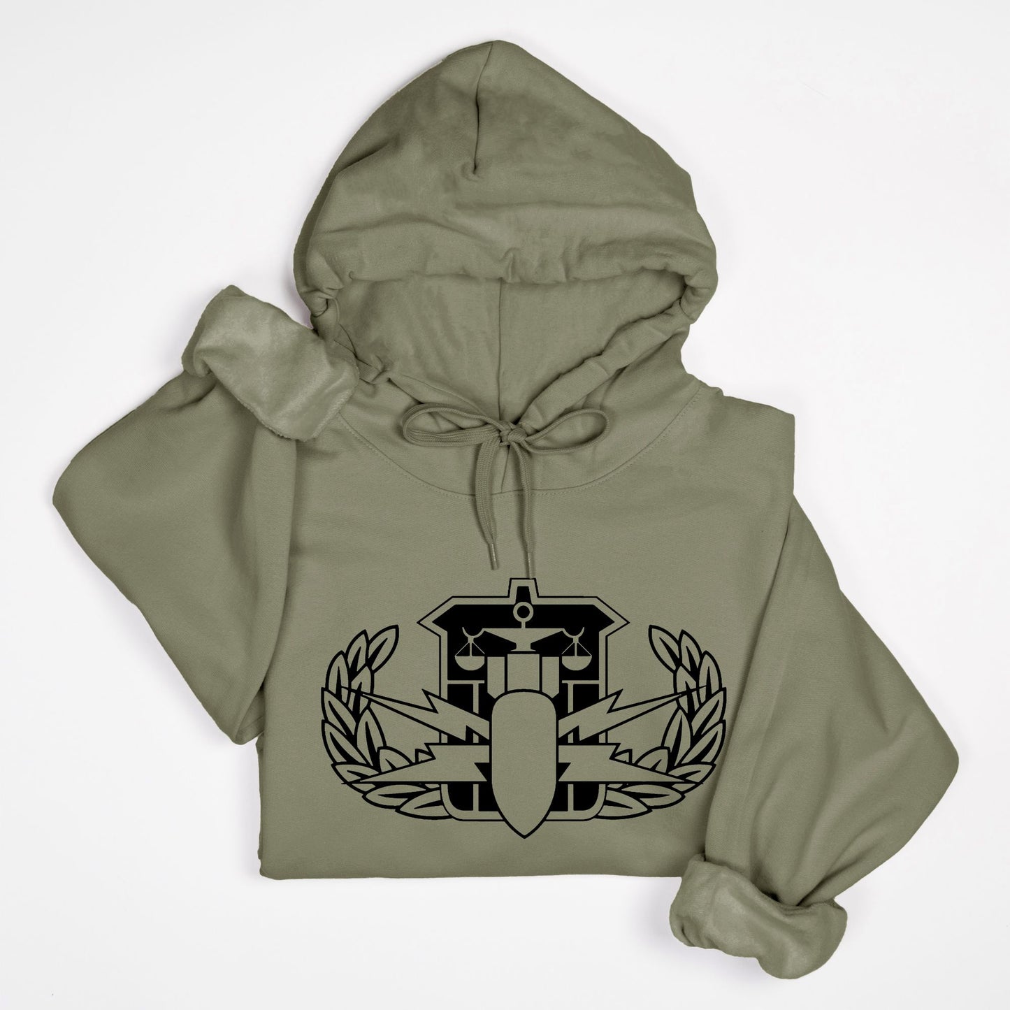 Hoodie - "HDS Badge" (Olive)
