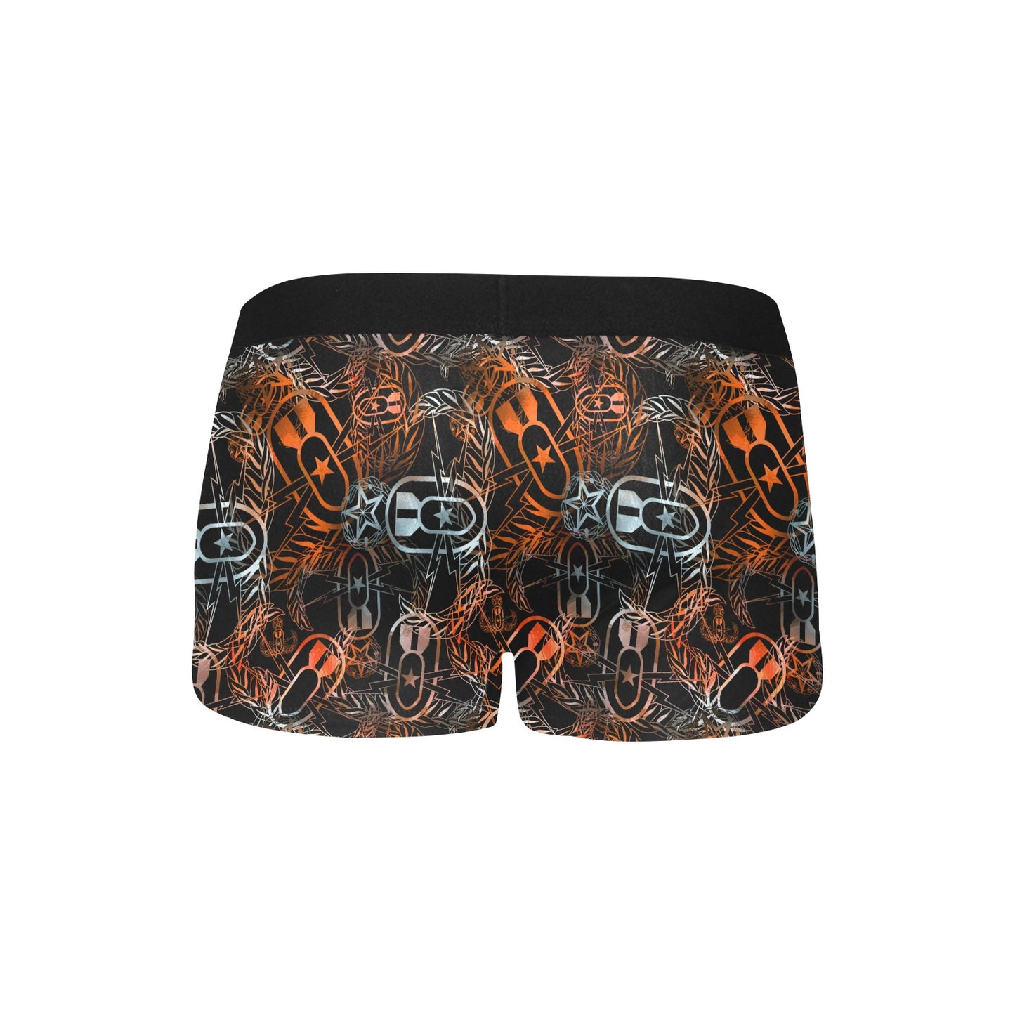 Men's Boxer Briefs with Fly - "It's 5 o'clock Somewhere" (Orange on Black)