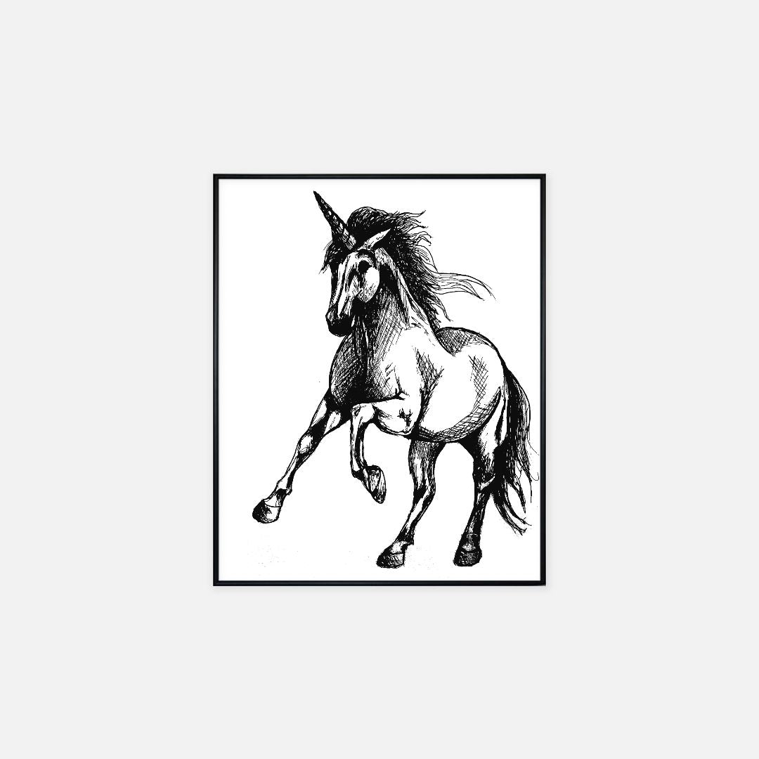 Print (16" x 20") - "Unicorn"