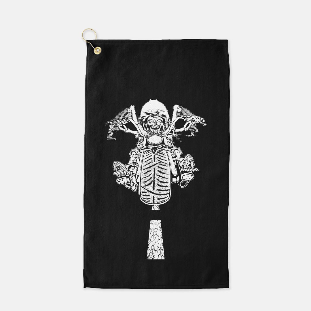 Golf Towel - "Bomb Suit Biker"