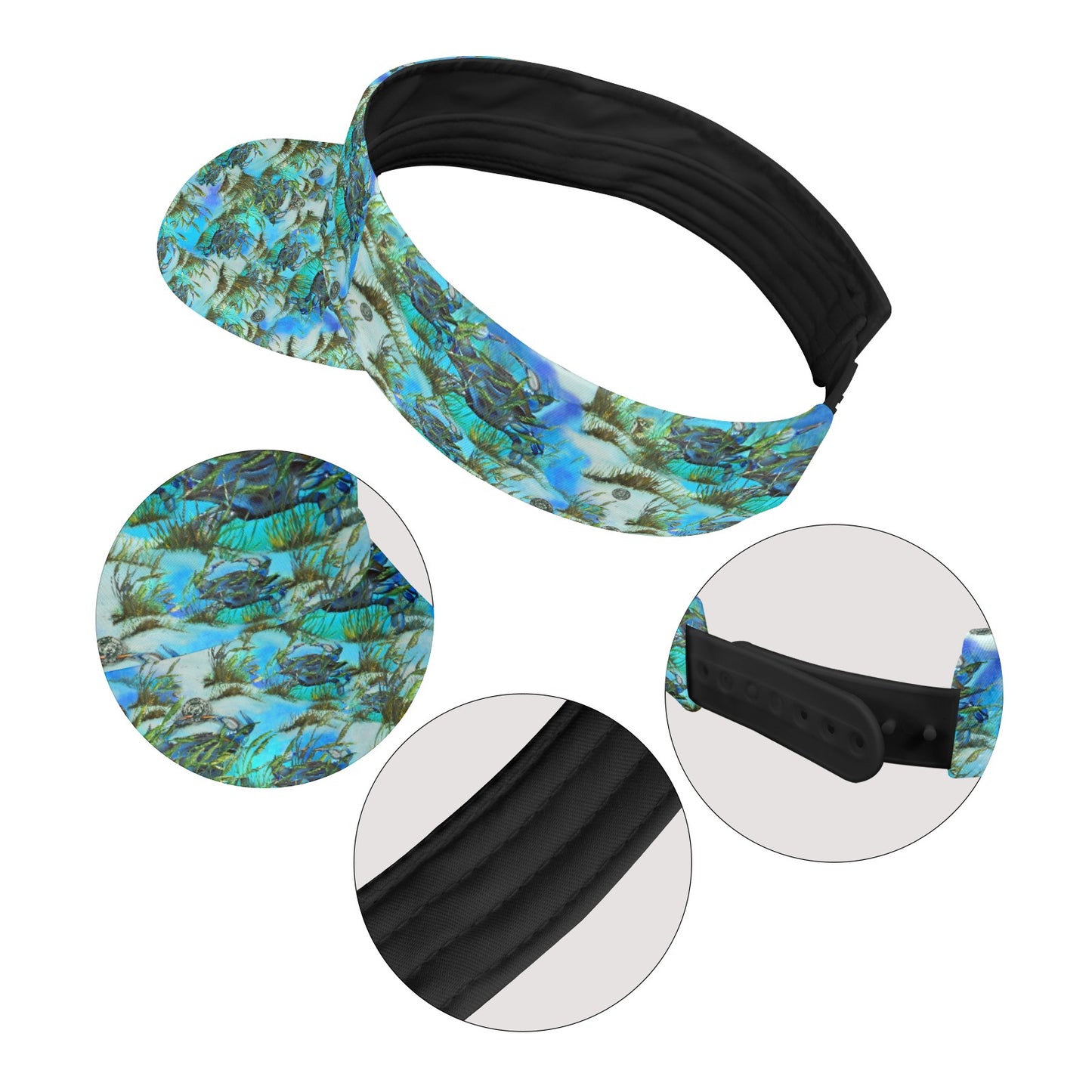 Sports Visor - "Crab Island Treausre"