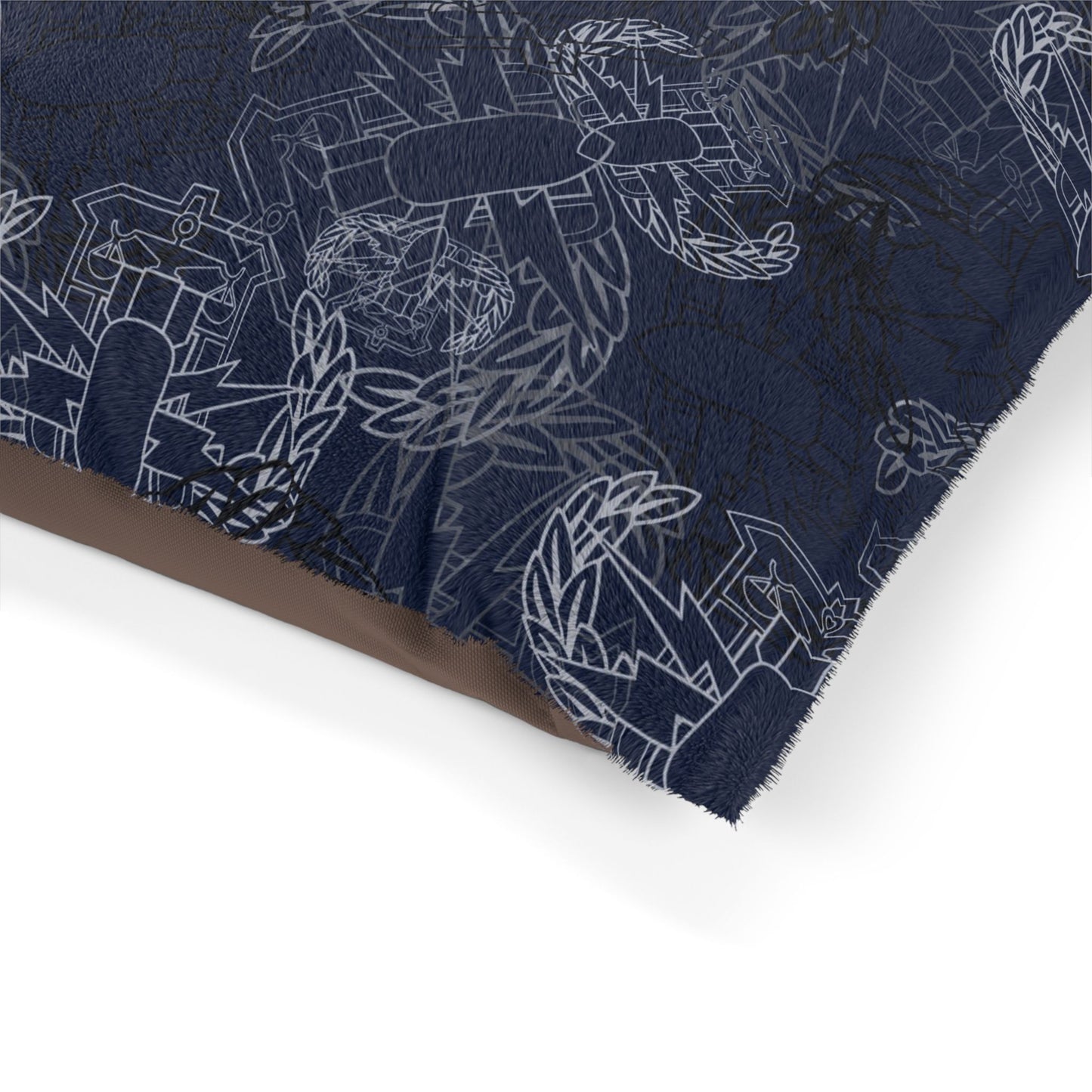 Pet Bed — "It's 5 o'clock Somewhere" PSBT (Blue on Black)