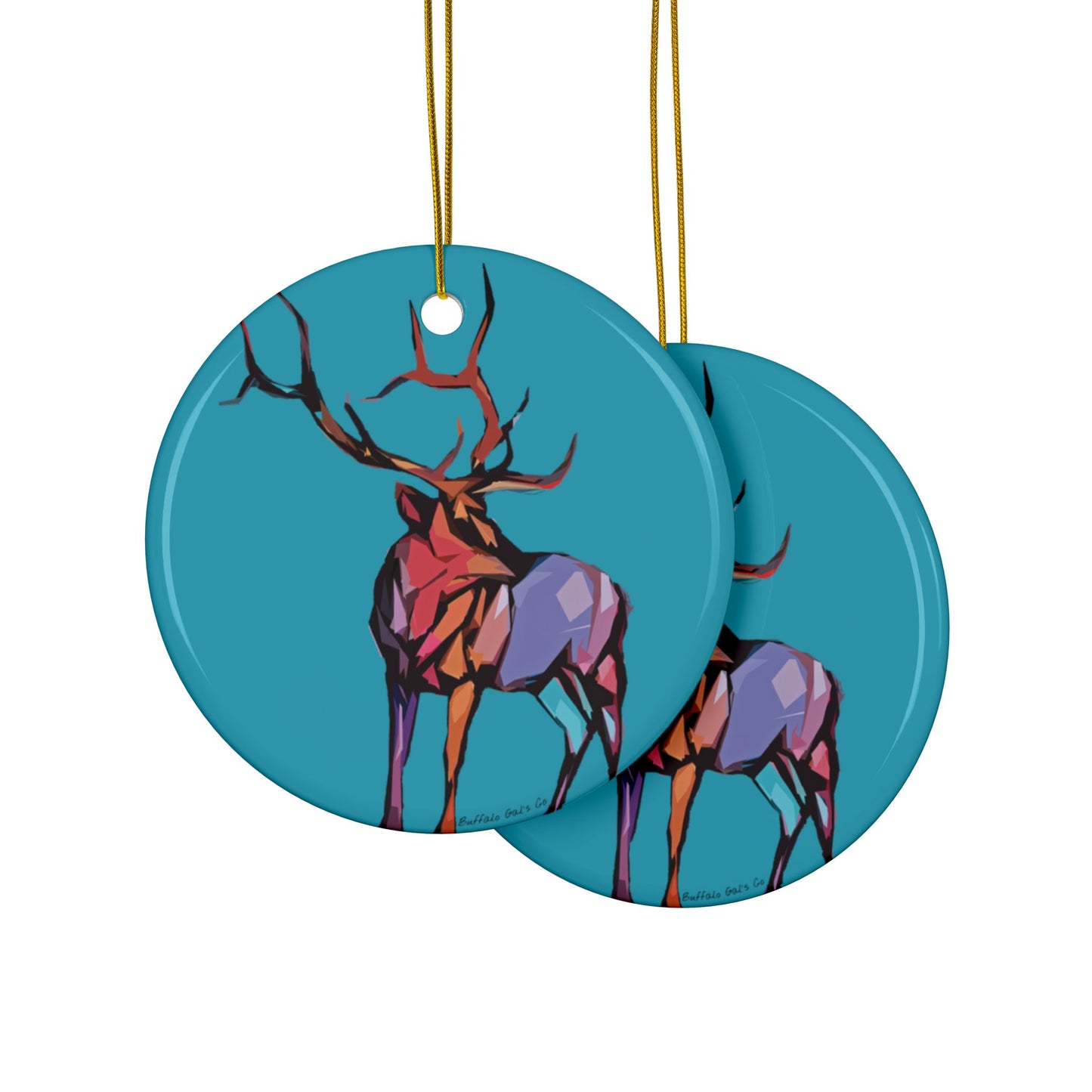 Ornament - "Abstract Elk"