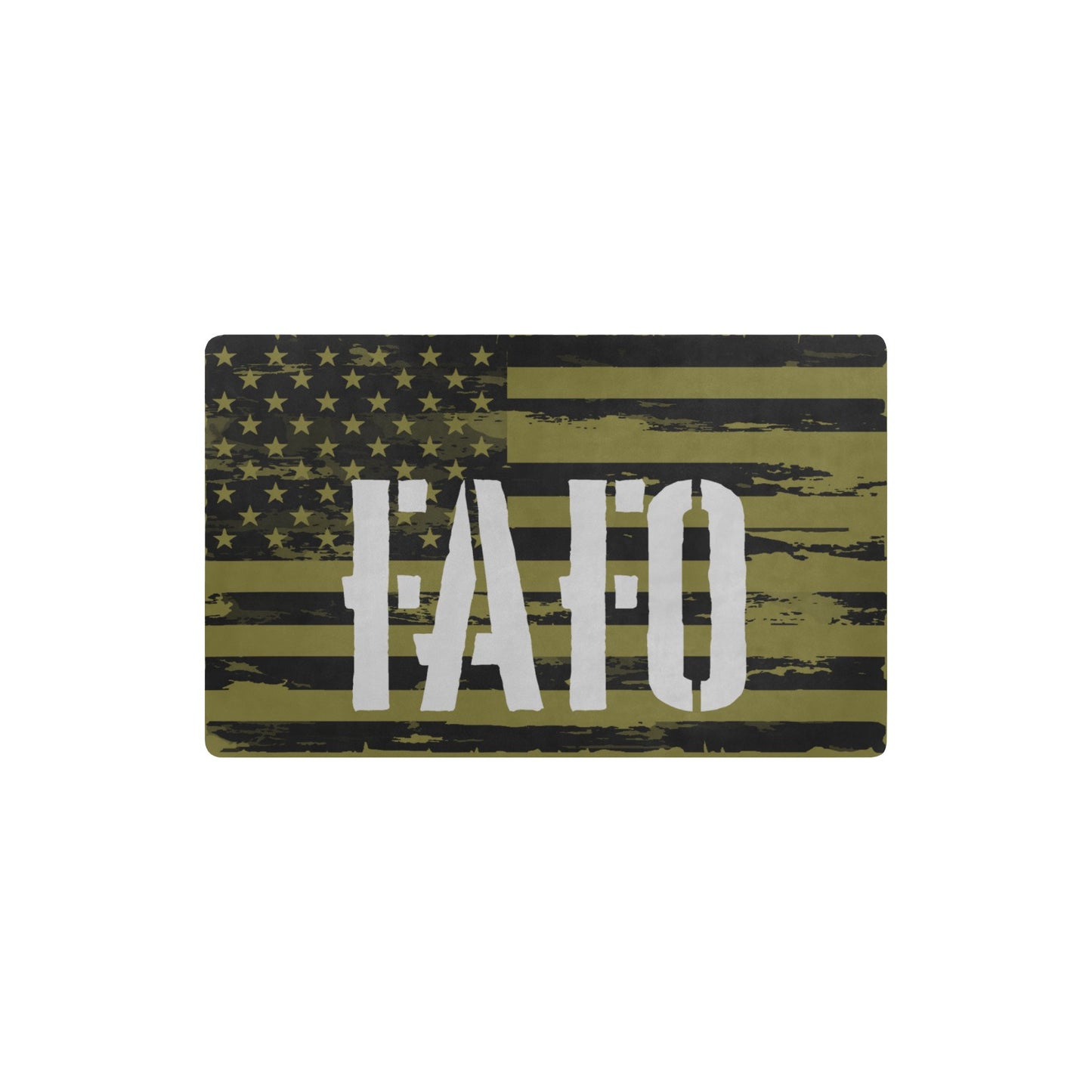 Indoor/Outdoor Mat - "FAFO" (OD Flag)