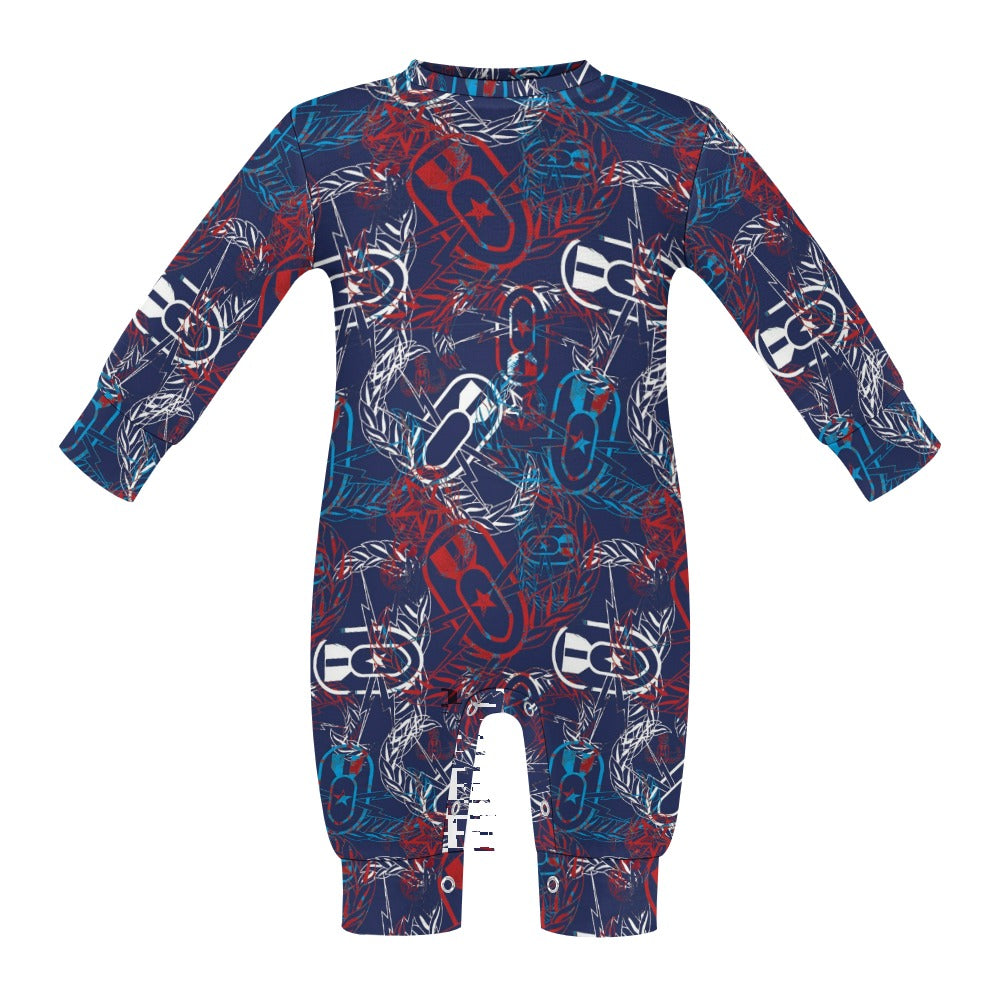 Baby Romper - "It's 5 o'clock Somewhere" (Red, White, & Blues)