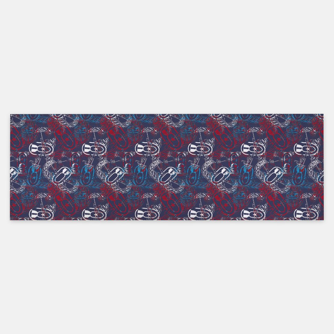 Pashmina Scarf - "It's 5 o'clock Somewhere" (Red, White, & Blues)