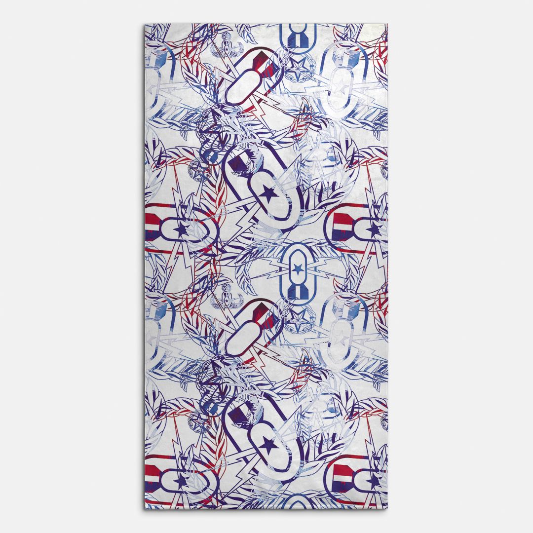 Beach Towel - "It's 5 o'clock Somewhere" Red, White, and BOOM!