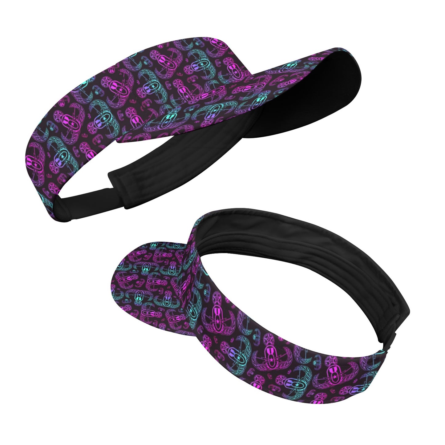 Sports Visor - "EOD BOMBre" (Pink/Turquoise/Purple)