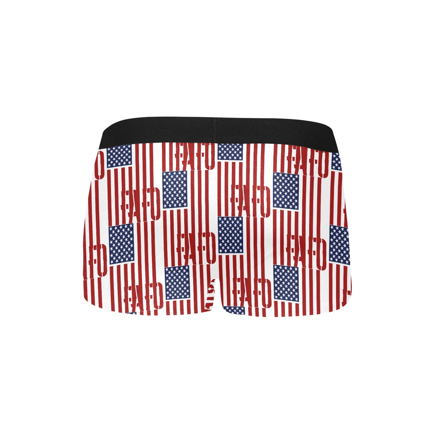 Men's Boxer Briefs with Fly - "FAFO American Flag" (Vertical RWB)