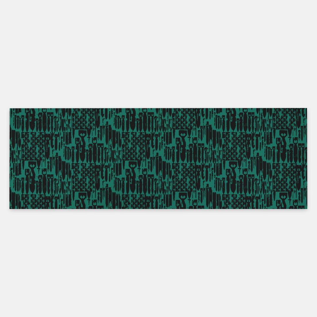 Pashmina Scarf - "EOD Bomb Flag" (Black on Green)