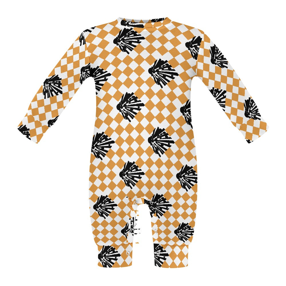 Baby Romper - "High Explosives Placard Harlequin"