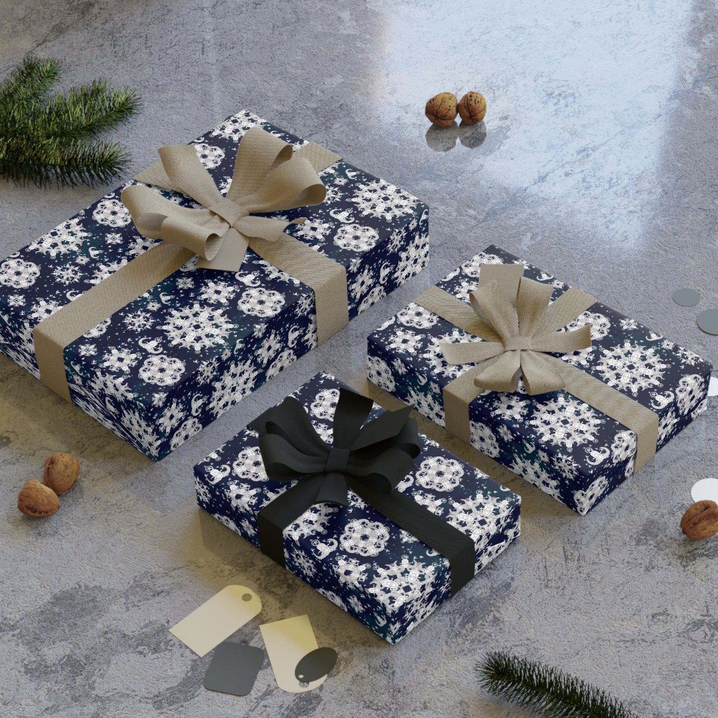 Wrapping Paper - "EOD Snowflakes"