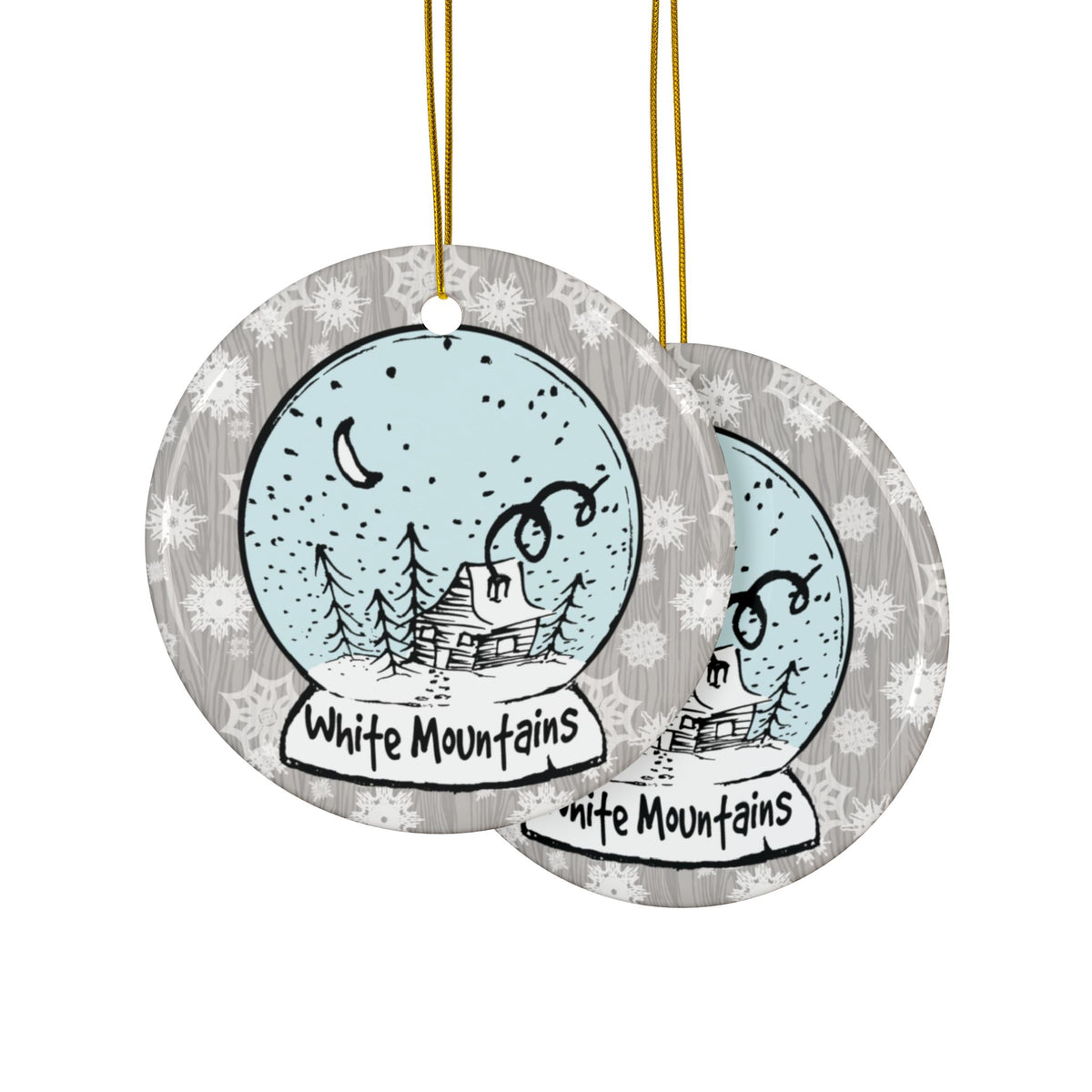 Ornament – "Snow Globe Cabin" (White Mountains, AZ)