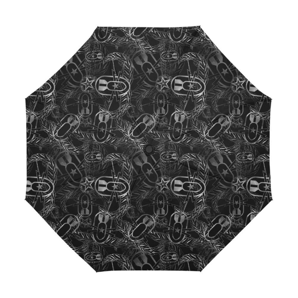 Umbrella - "It's 5 o'clock Somewhere" (Grey on Black)