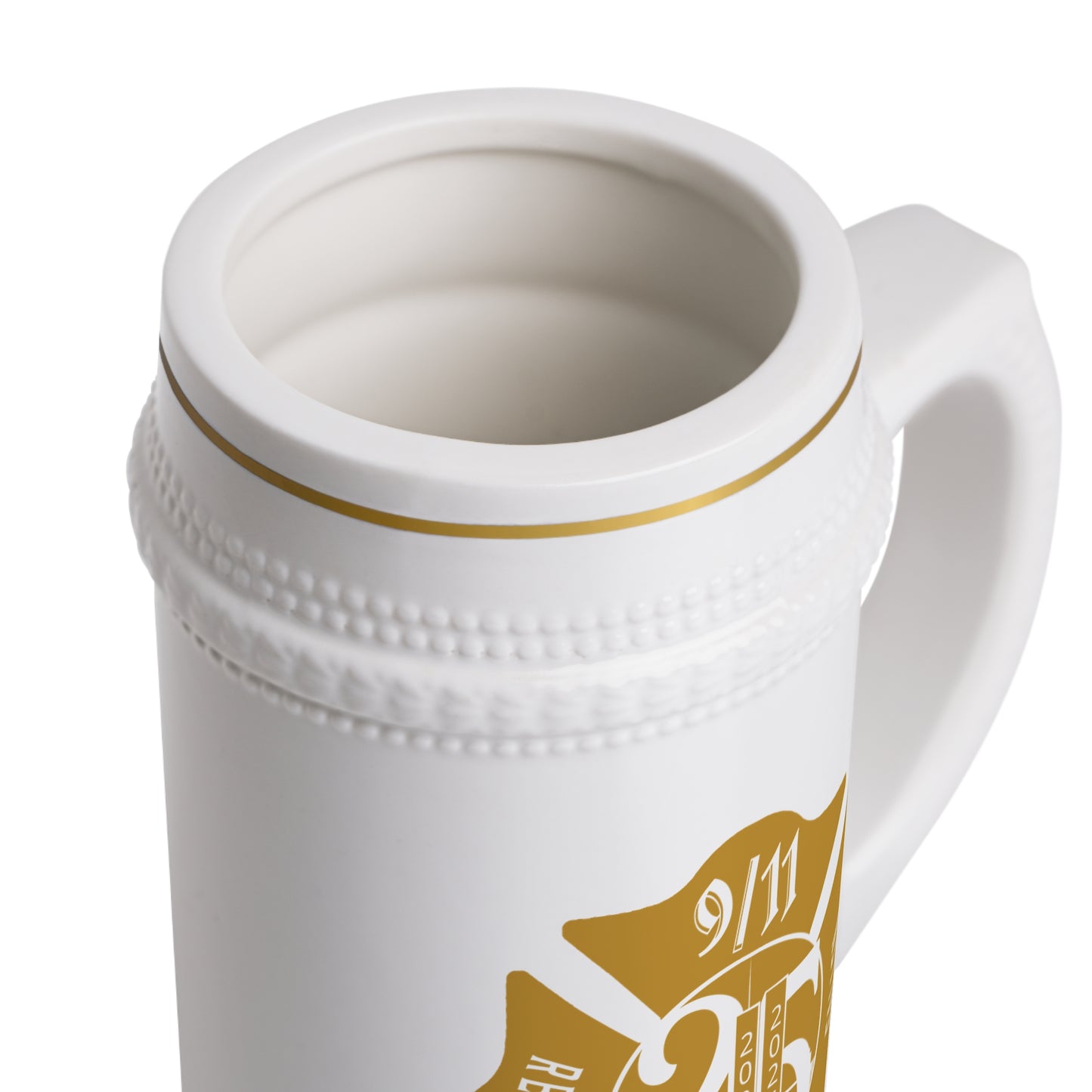 25th Anniversary 9/11 Firefighter Beer Stein Mug – Remember the Fallen Ceramic Stein