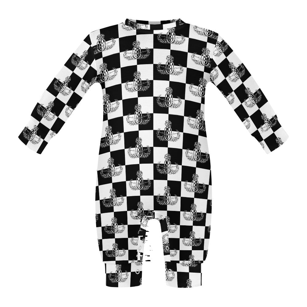 Baby Romper - "EOD Checkered Flag"