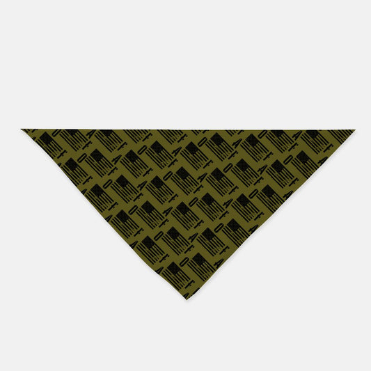 Bandana - "FAFO American Flag" (Olive Green)