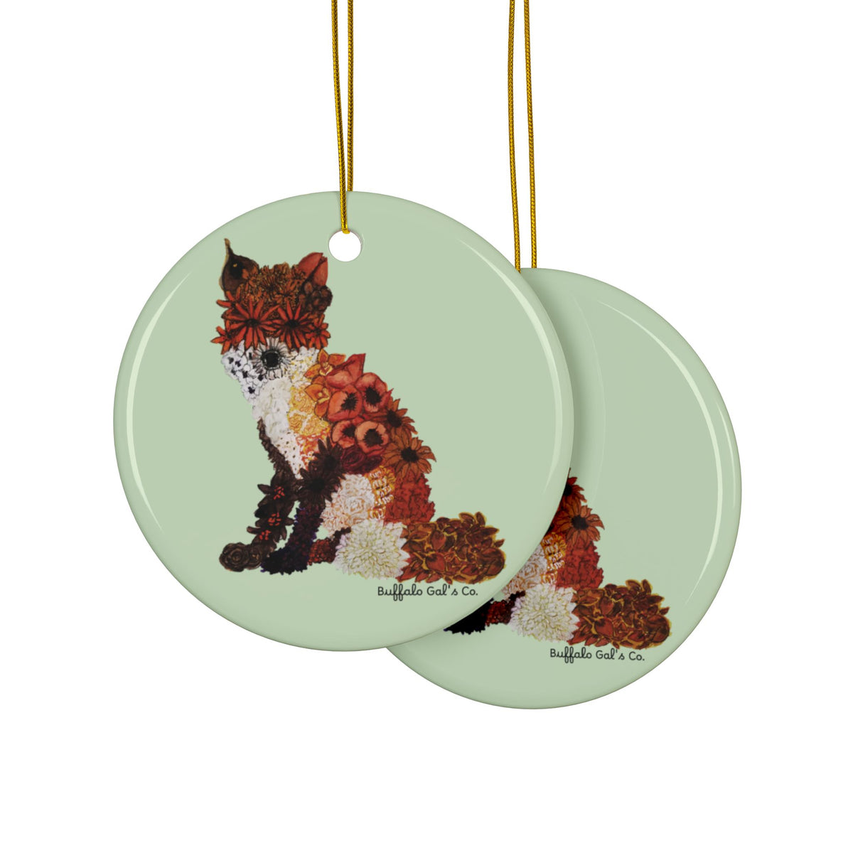 Ornament - "Floral Fox"