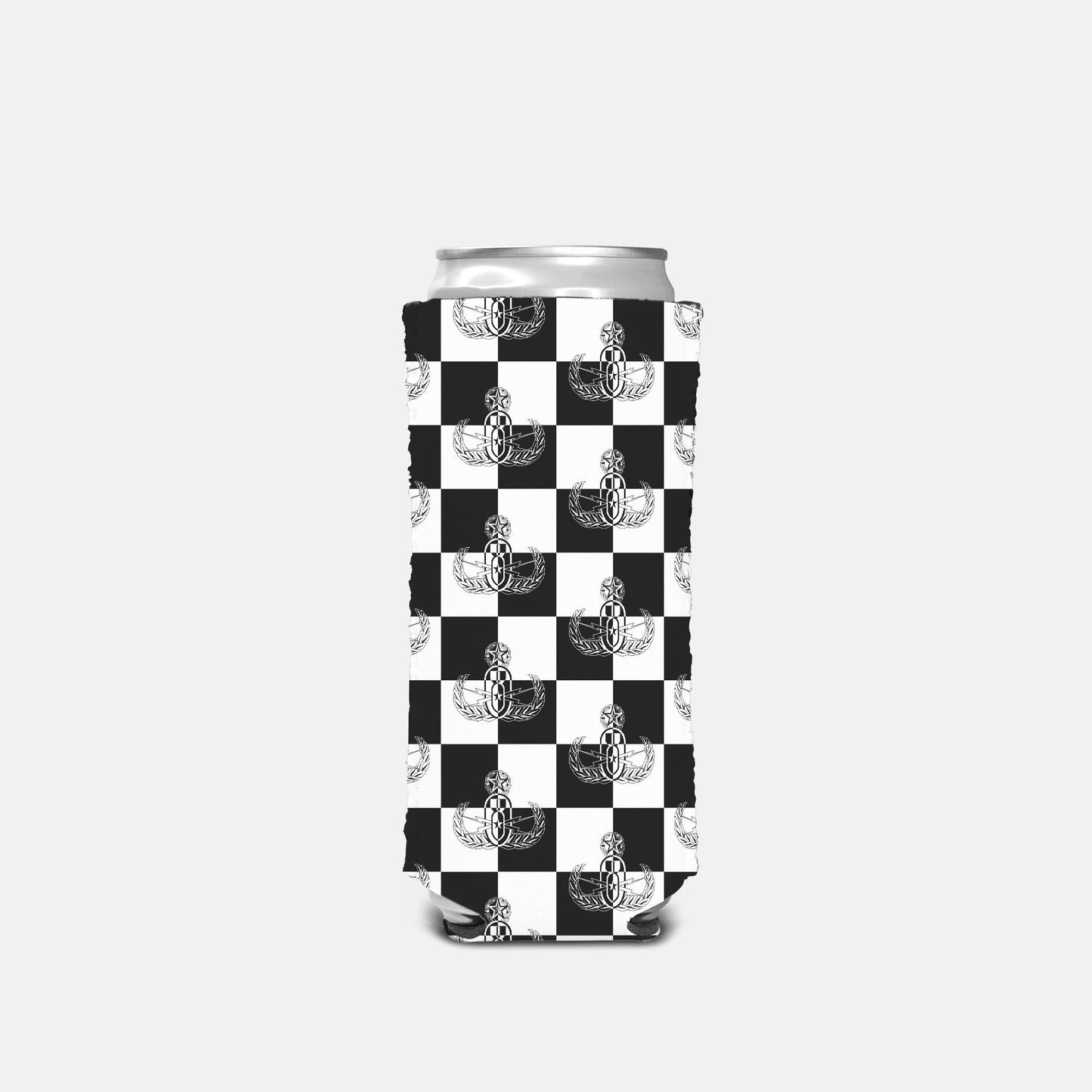 Print On Demand - Can Cooler (Slim) - "EOD Checkered Flag"