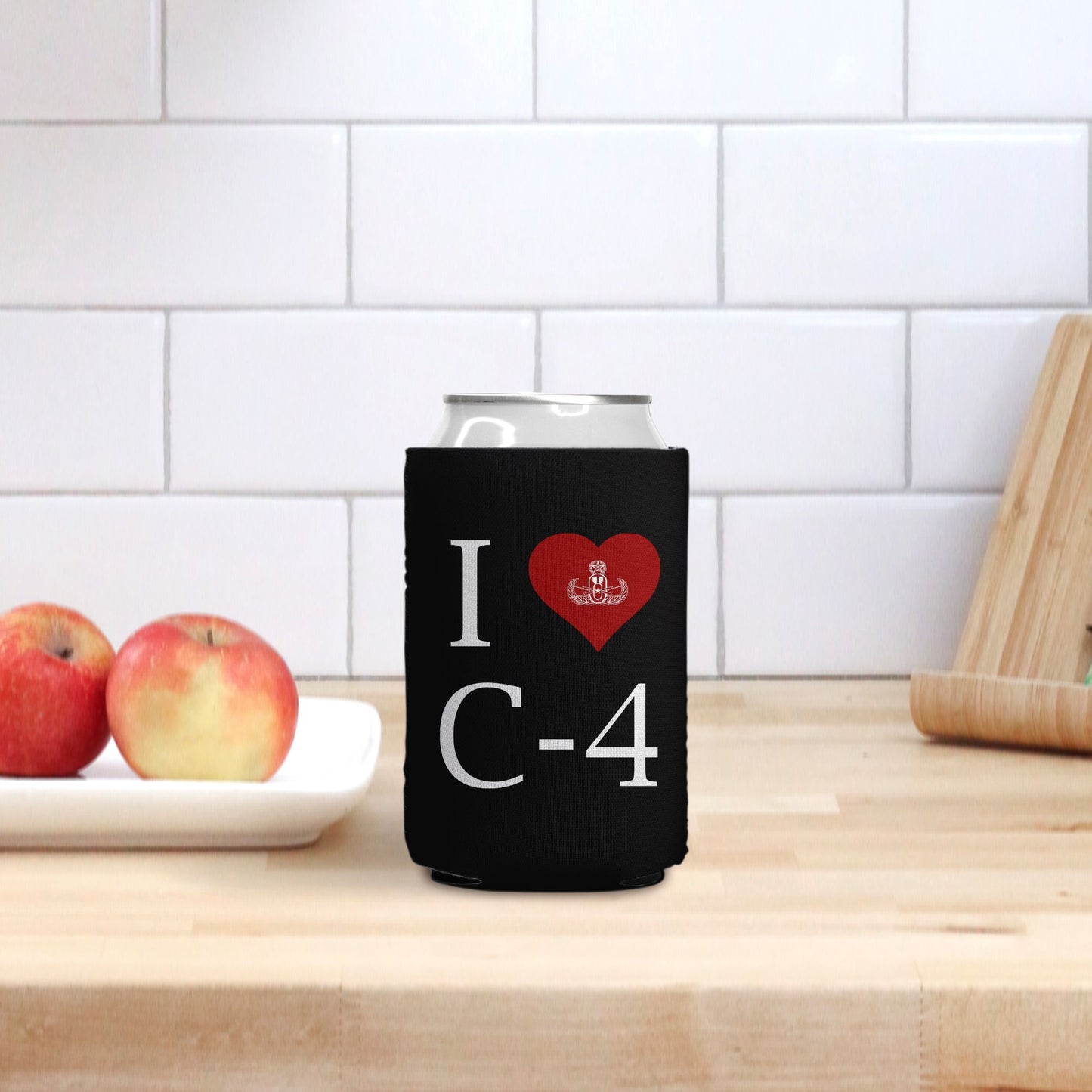 Print On Demand - Can Cooler - "I Heart C-4"