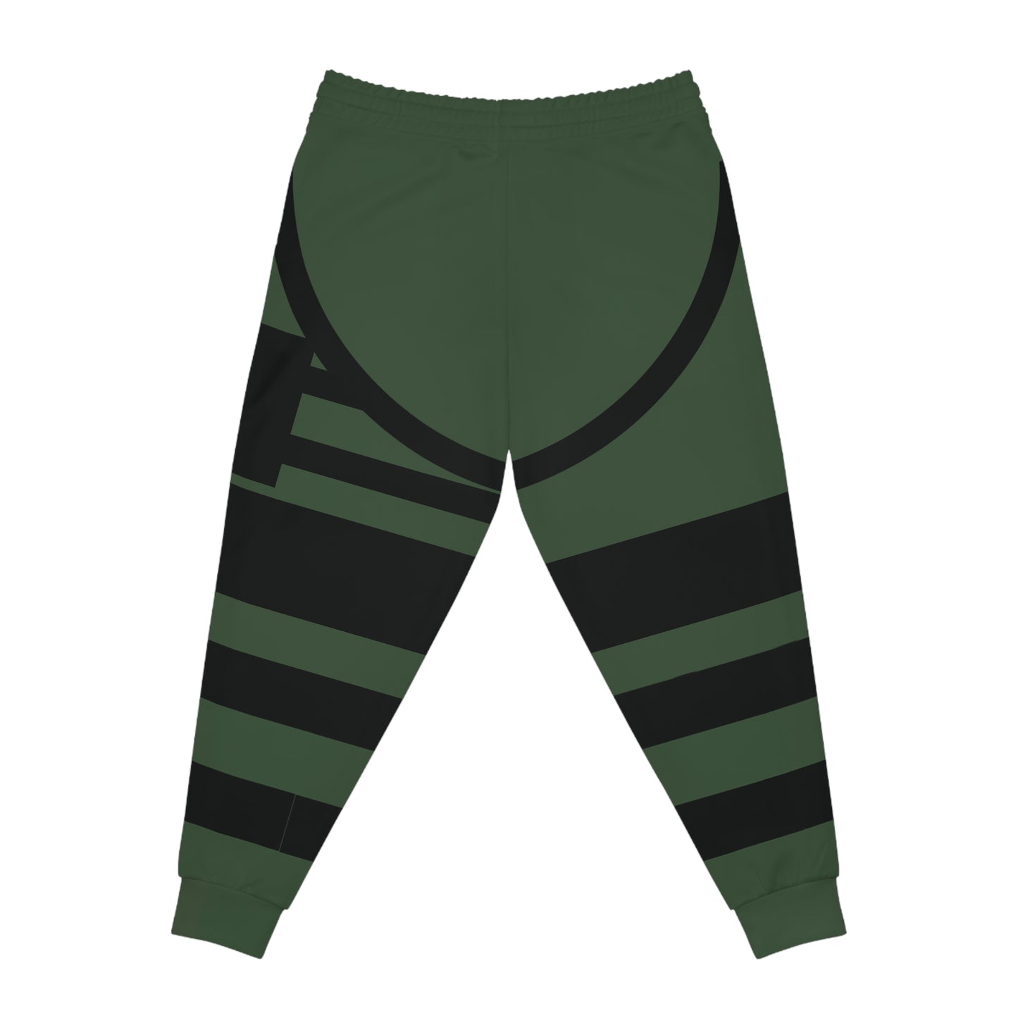 Green Camo Graphic Joggers — Athletic All-Over-Print Sweatpants