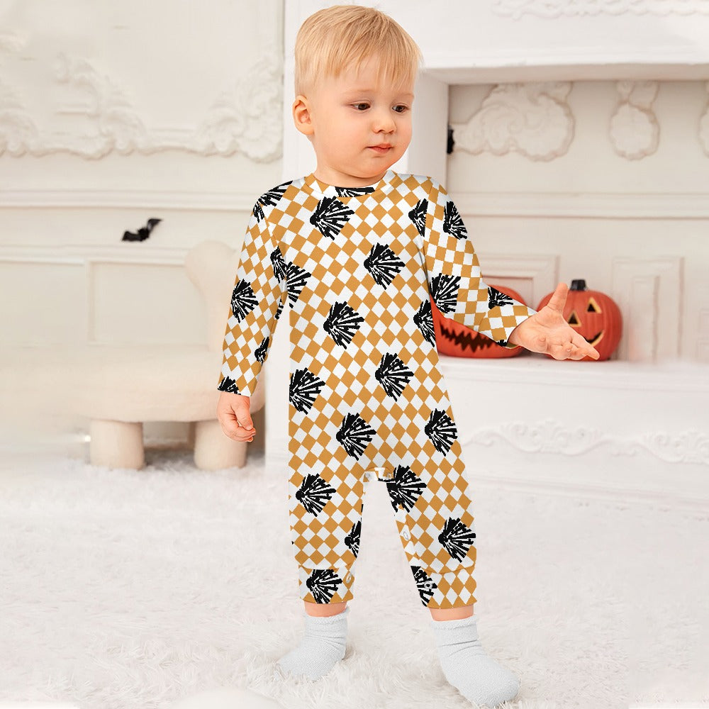 Baby Romper - "High Explosives Placard Harlequin"