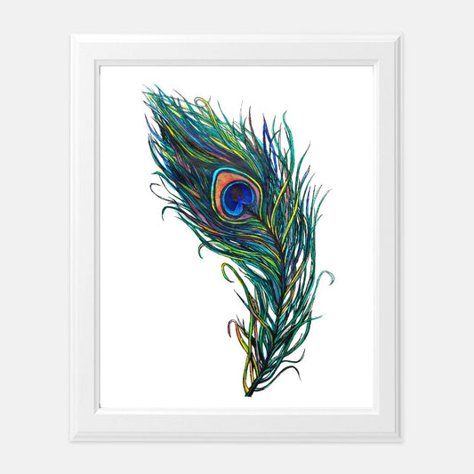 Print (8" x10") - "Peacock Feather"