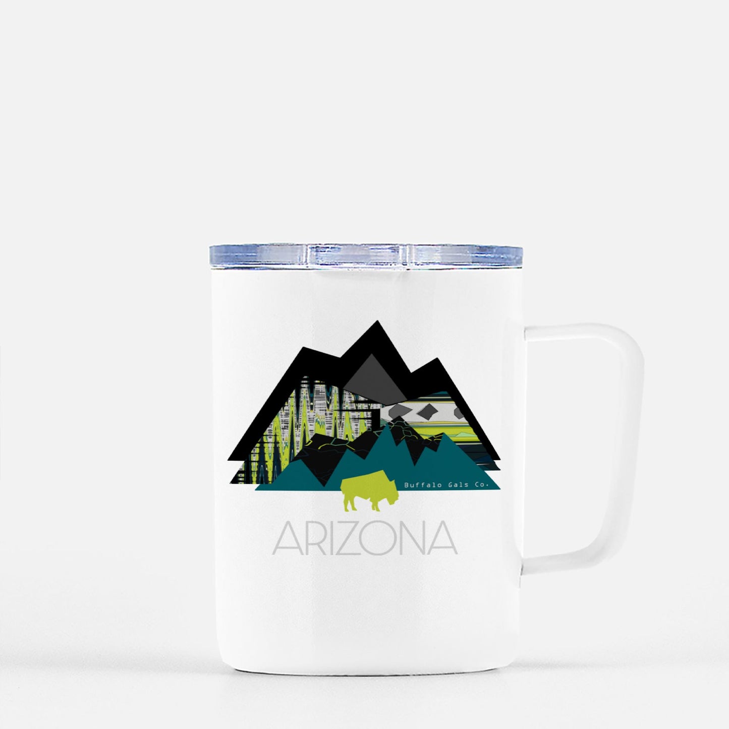 Travel Mug - "Chartreuse Mountains ARIZONA"