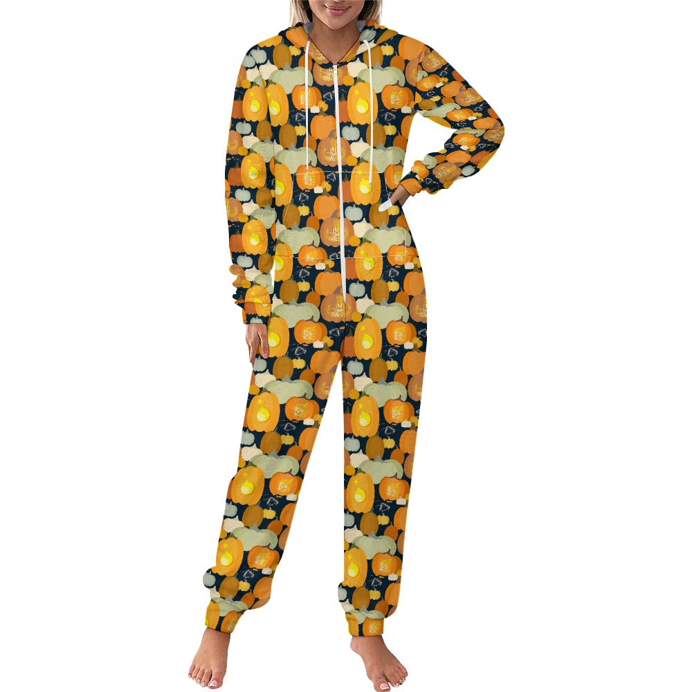Adult Plush Onesie - E-O-Mother Pumpkin-D