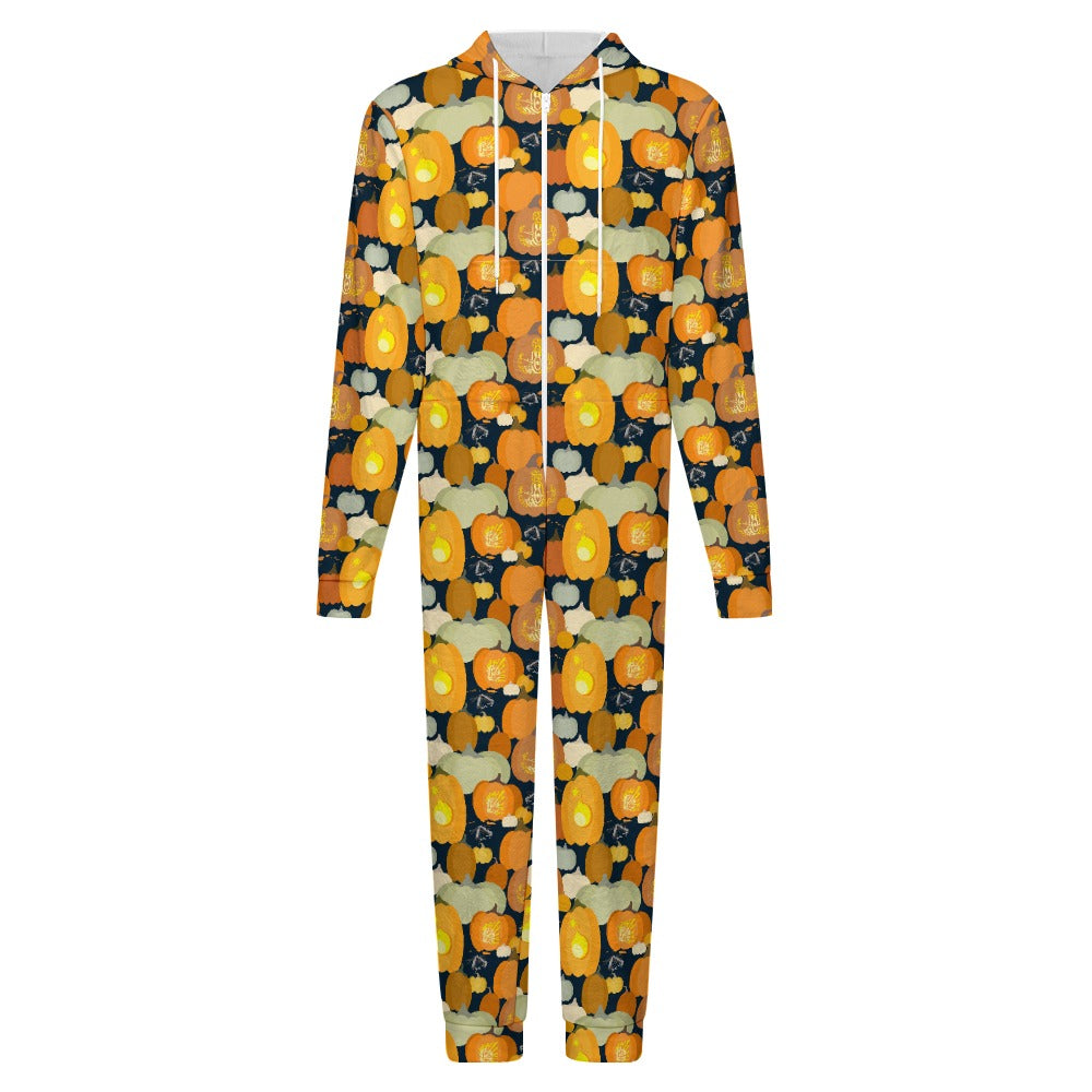 Adult Plush Onesie - E-O-Mother Pumpkin-D