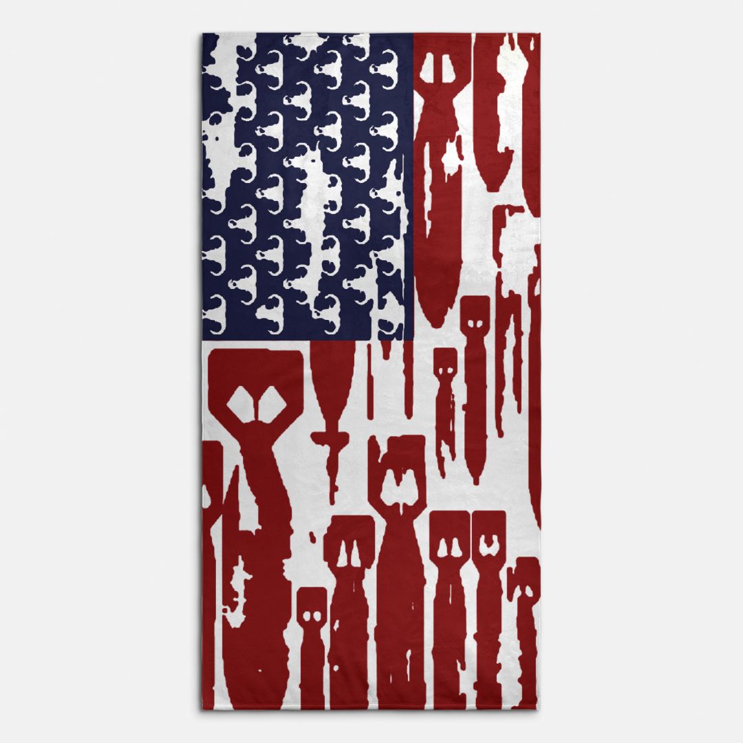 Beach Towel - "EOD Bomb Flag"