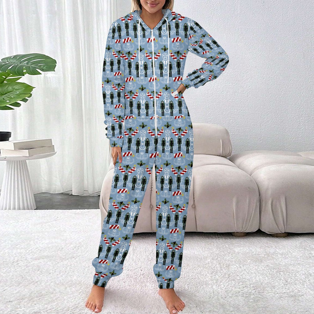 Adult Plush Onesie - "Ugly EOD Christmas Sweater"