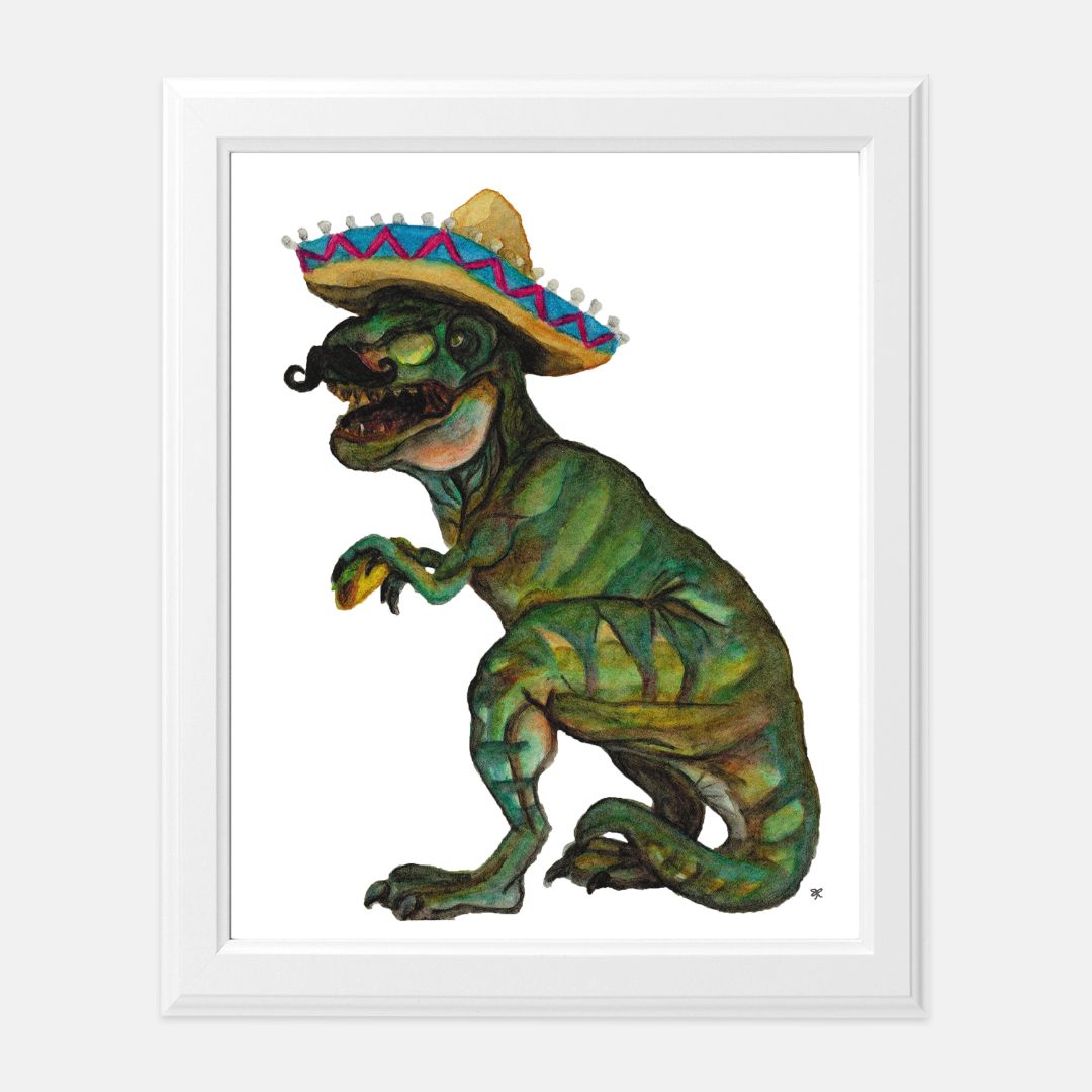 Print (8" x10") - "Taco Dino"