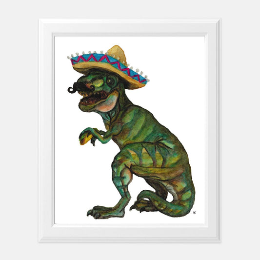 Print (8" x10") - "Taco Dino"