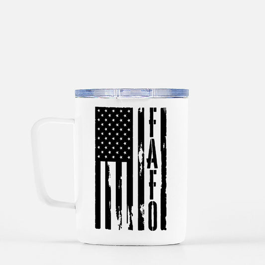 Travel Mug - "FAFO American Flag" (Vertical)