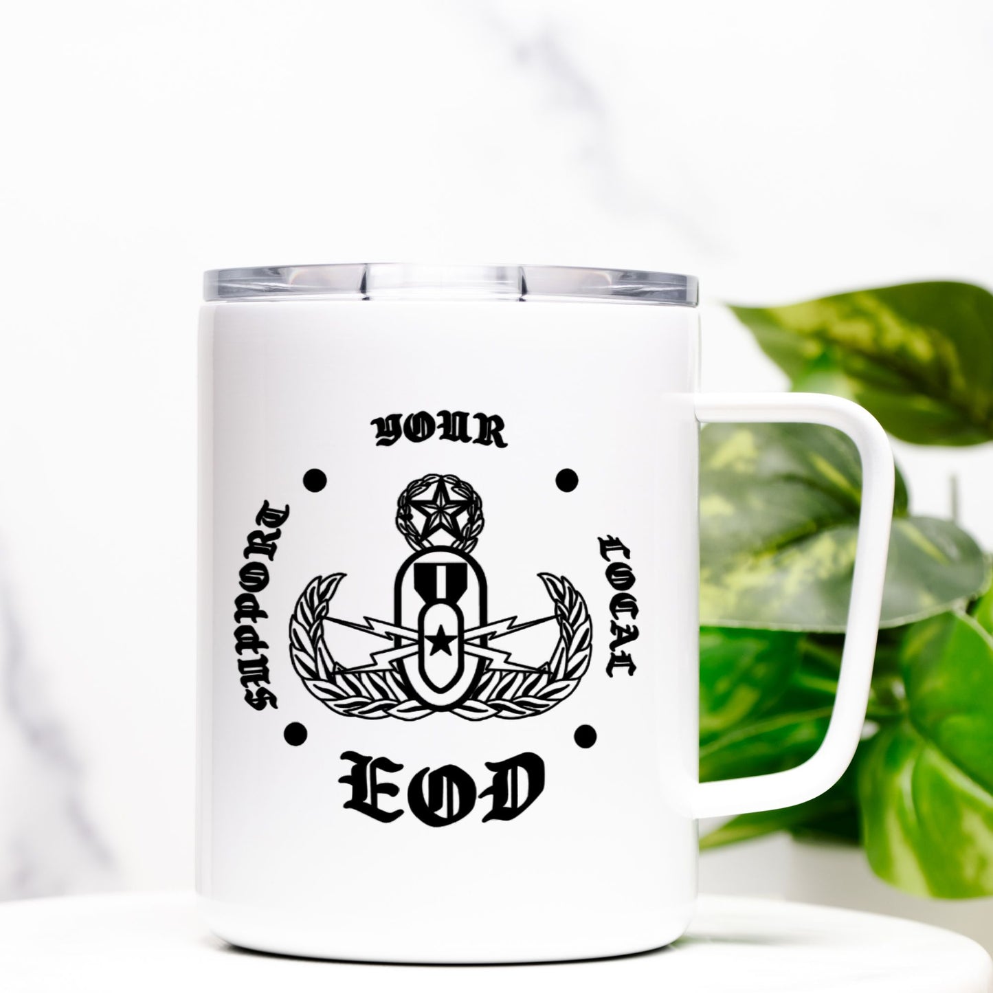 Travel Mug - "High Explosives Hazard"