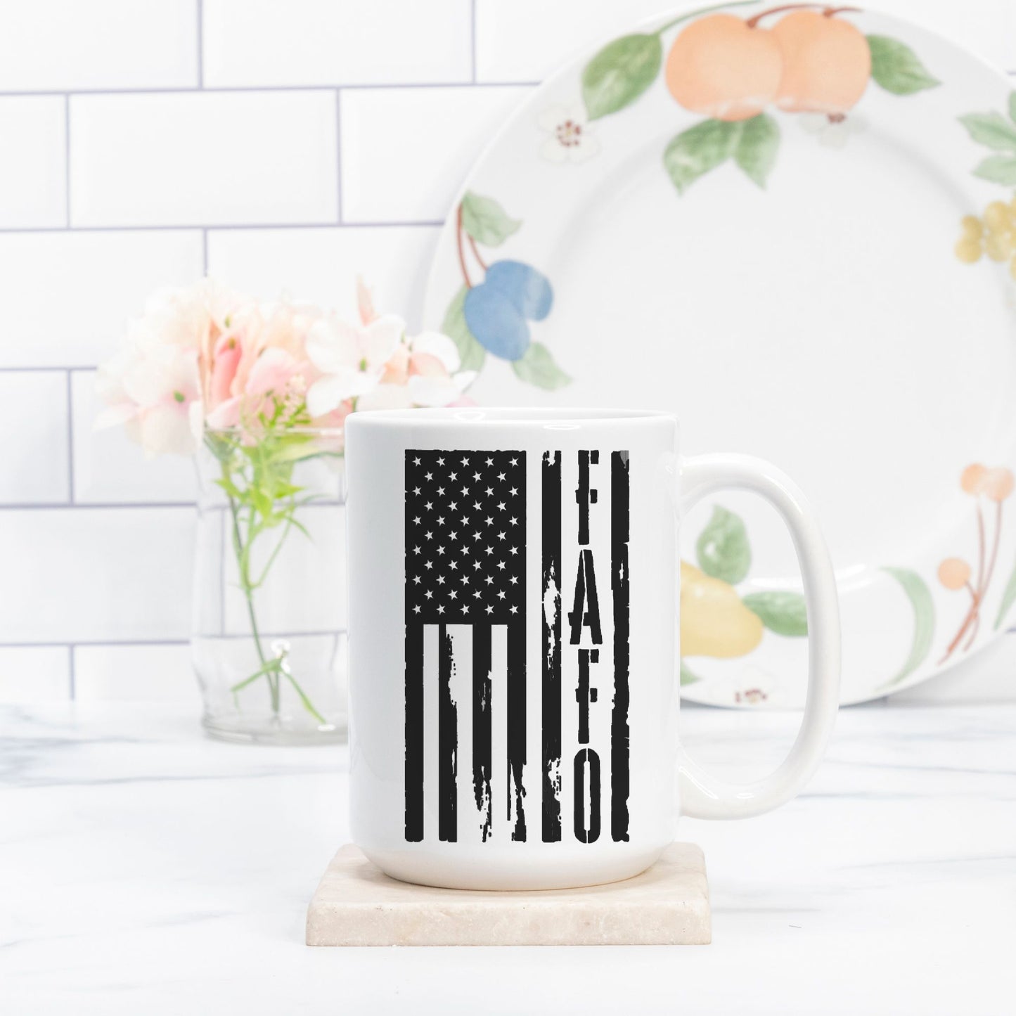 Mug - "FAFO American Flag" (Vertical)