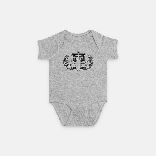 Onesie - "HDS Badge" (Black on Grey)