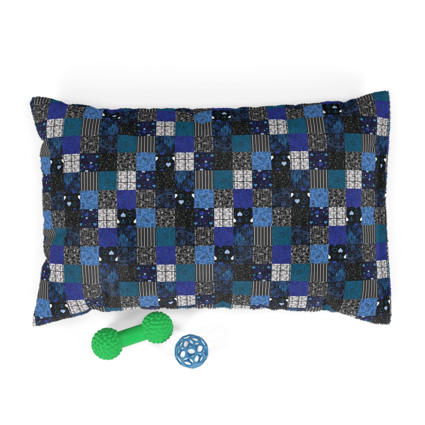 Pet Bed — "EOD Patchwork" (Blues)