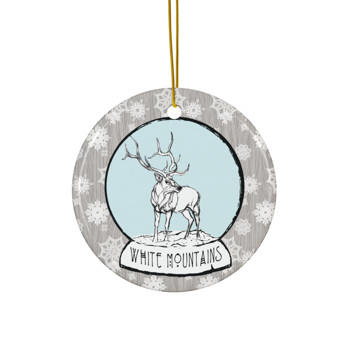 Ornament – "Snow Globe Elk" (White Mountains, AZ)