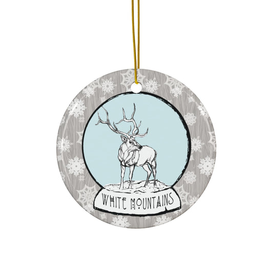 Ornament – "Snow Globe Elk" (White Mountains, AZ)