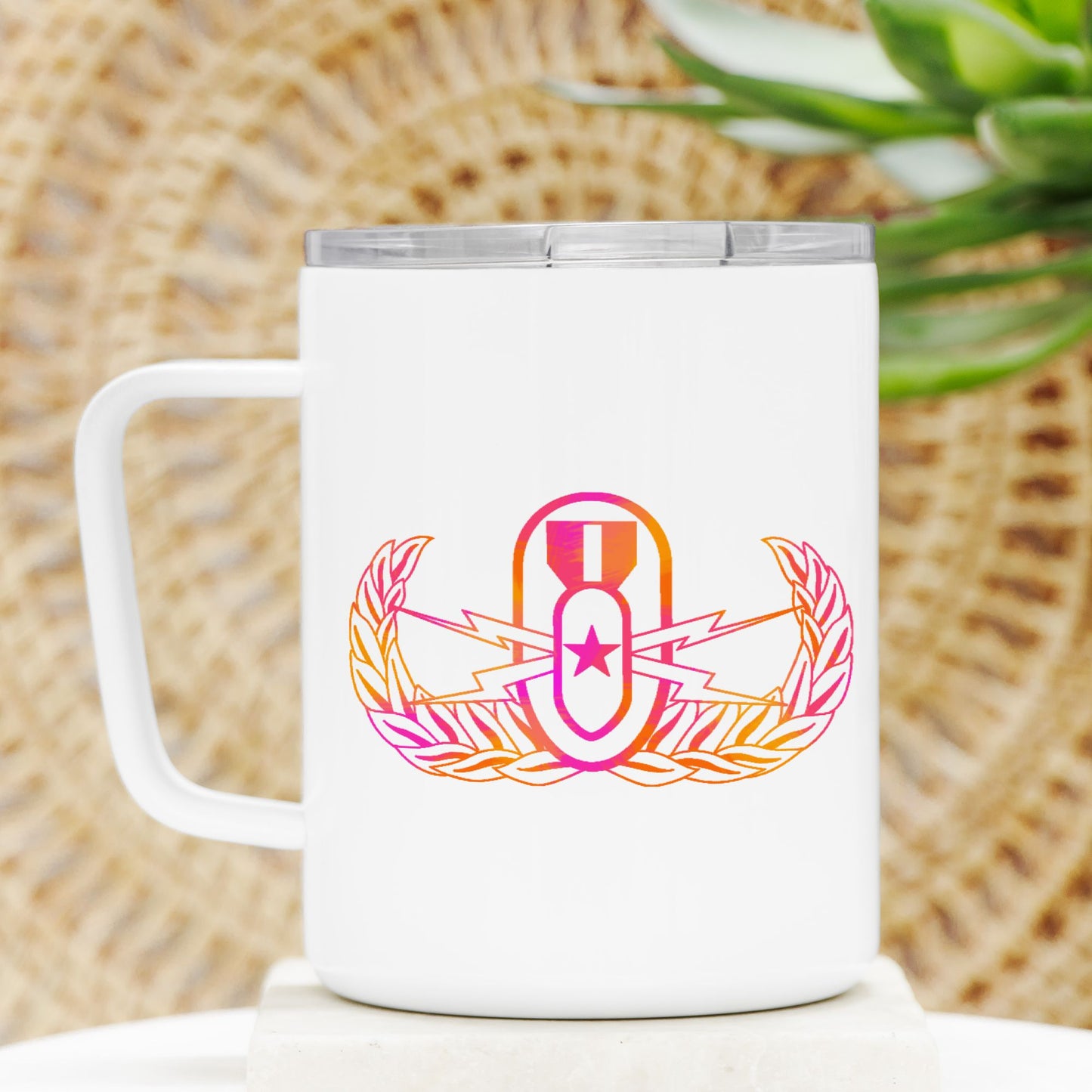 Travel Mug - "EOD Senior Badge"