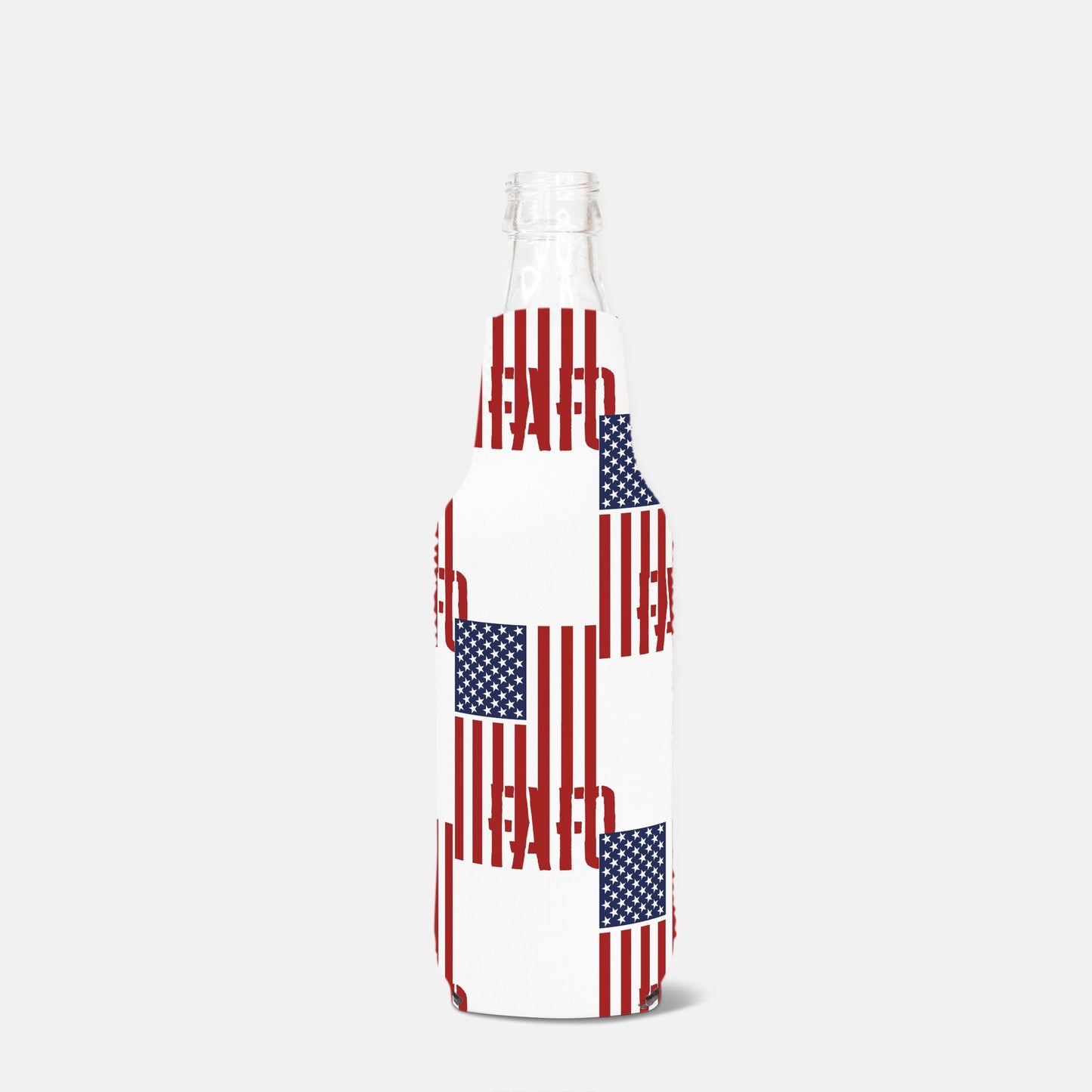 Print On Demand - Bottle Wrap - "FAFO American Flag" (Vertical RWB)