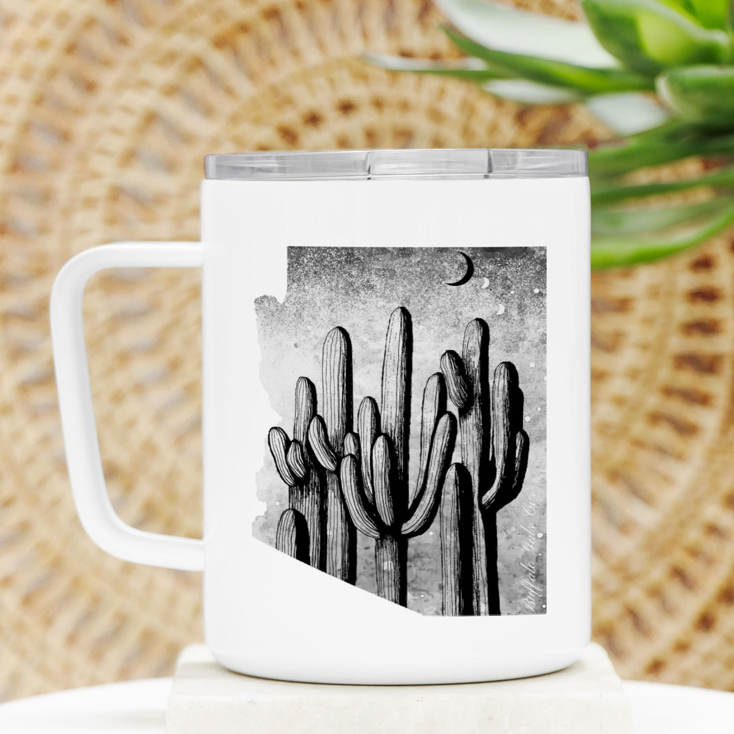 Travel Mug - "Saguaro Forest AZ"