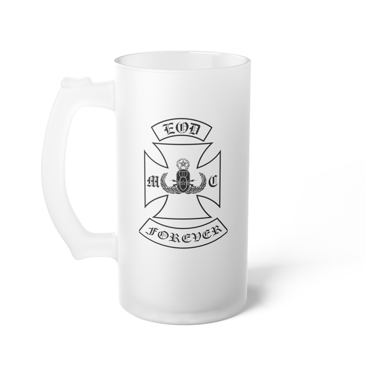 Frosted Glass Beer Stein — Classic Frosted Mug for Beer Lovers