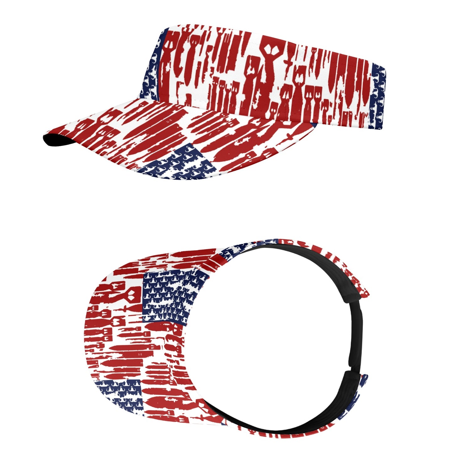 Sports Visor - "EOD Bomb Flag"