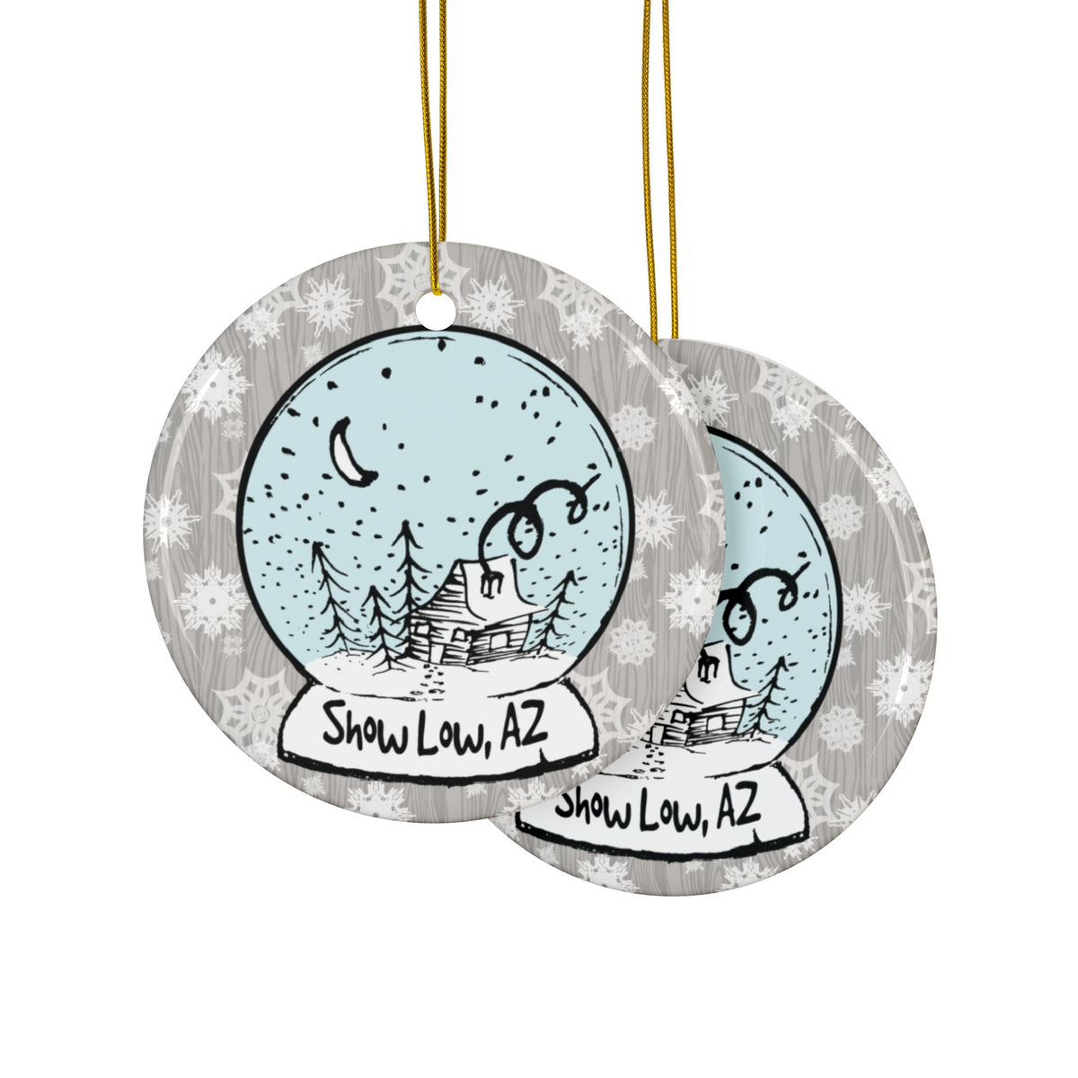 Ornament – "Snow Globe Cabin" (Show Low, AZ)